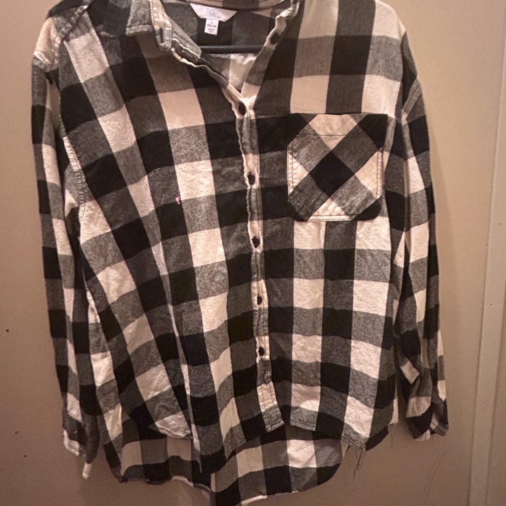 Black and white flannel